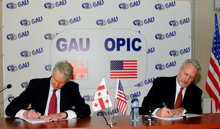 GAU OPIC Loan agreement signing